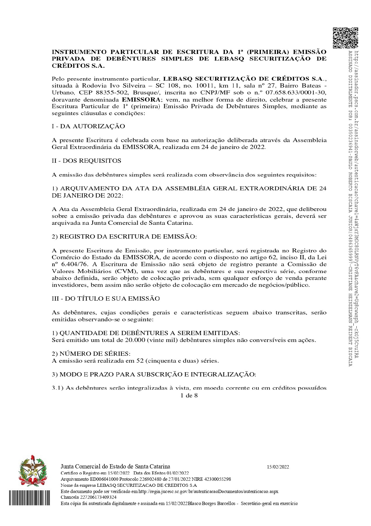 Boletim de Subscrição - Página 3